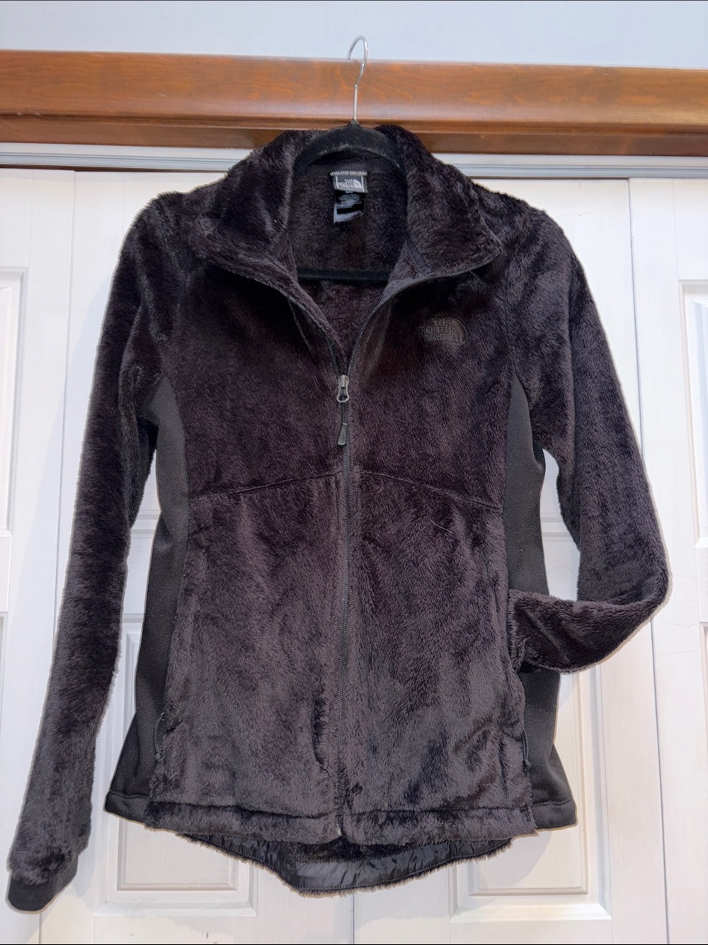 The North Face Women's Black Plush Fleece Jacket with Zip